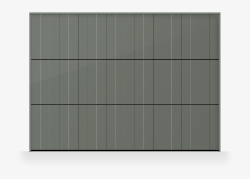 Verti 2 Overhead Sectional Concrete Grey - Garage Door, transparent png download