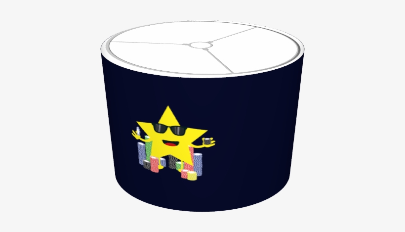 Lucky Star With Poker Chips - Emblem, transparent png download
