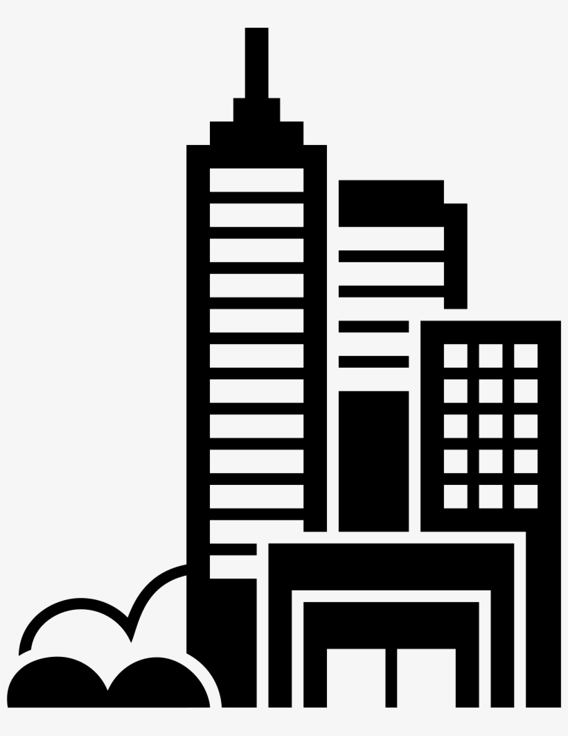 Png File Svg - Black Building Logo Png, transparent png download