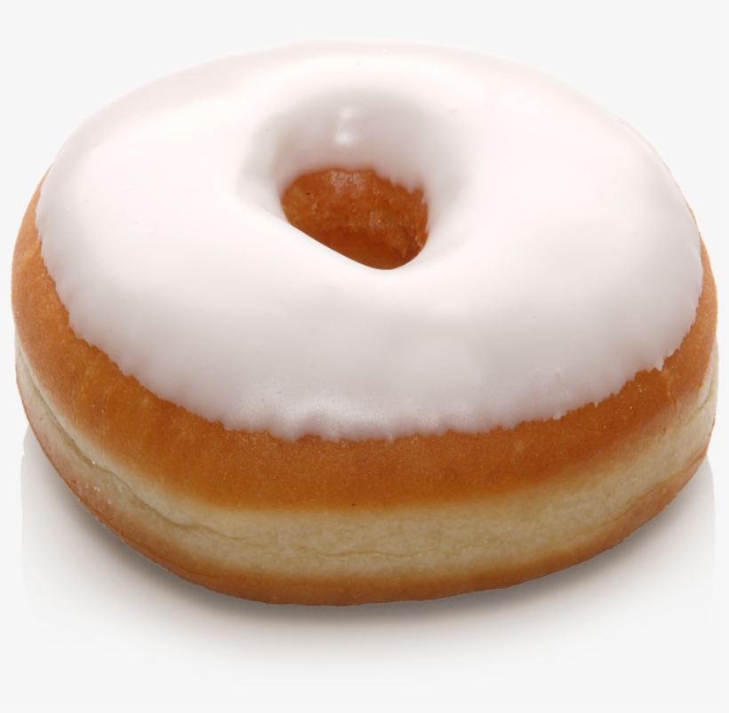 Donut White Sugar Icing - White Frosting Donuts, transparent png download