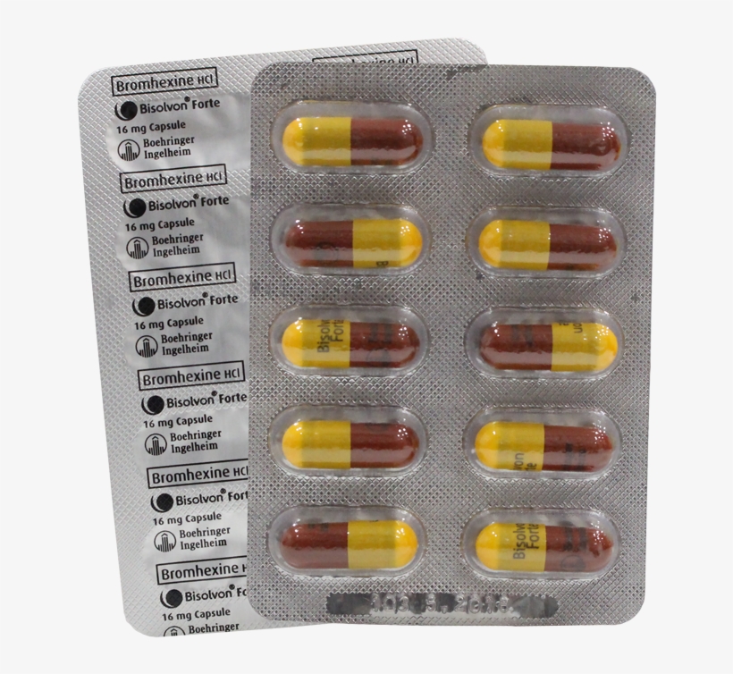 Bisolvon Forte 16mg Capsule - Capsule, transparent png download