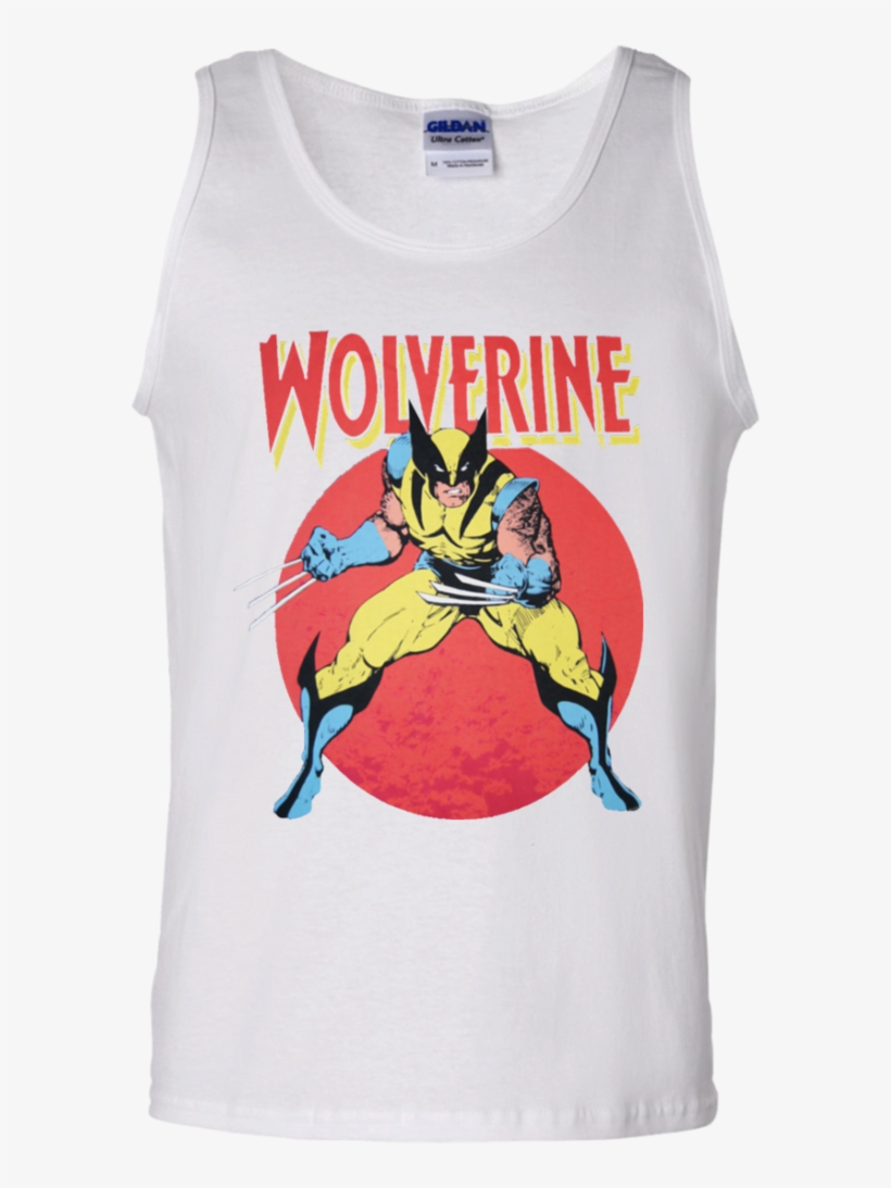 Wolverine Retro Comic Tank Top T-shirts - T-shirt, transparent png download
