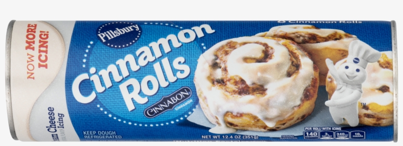 Pillsbury Cinnamon Rolls With Cream Cheese Frosting, transparent png download