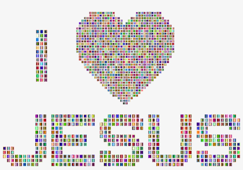 Optical Illusion Clipart Religious - Love Jesus No Background, transparent png download