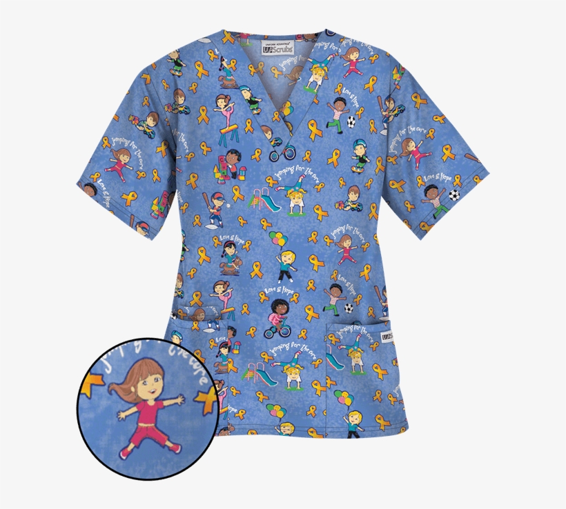 Pc61goa - Childhood Cancer Scrubs, transparent png download