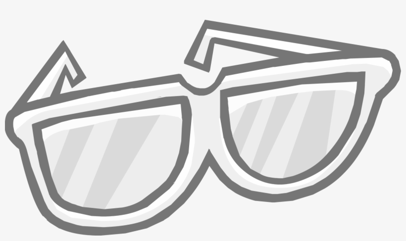 Gafas Blancas Png - Club Penguin Big Glasses, transparent png download
