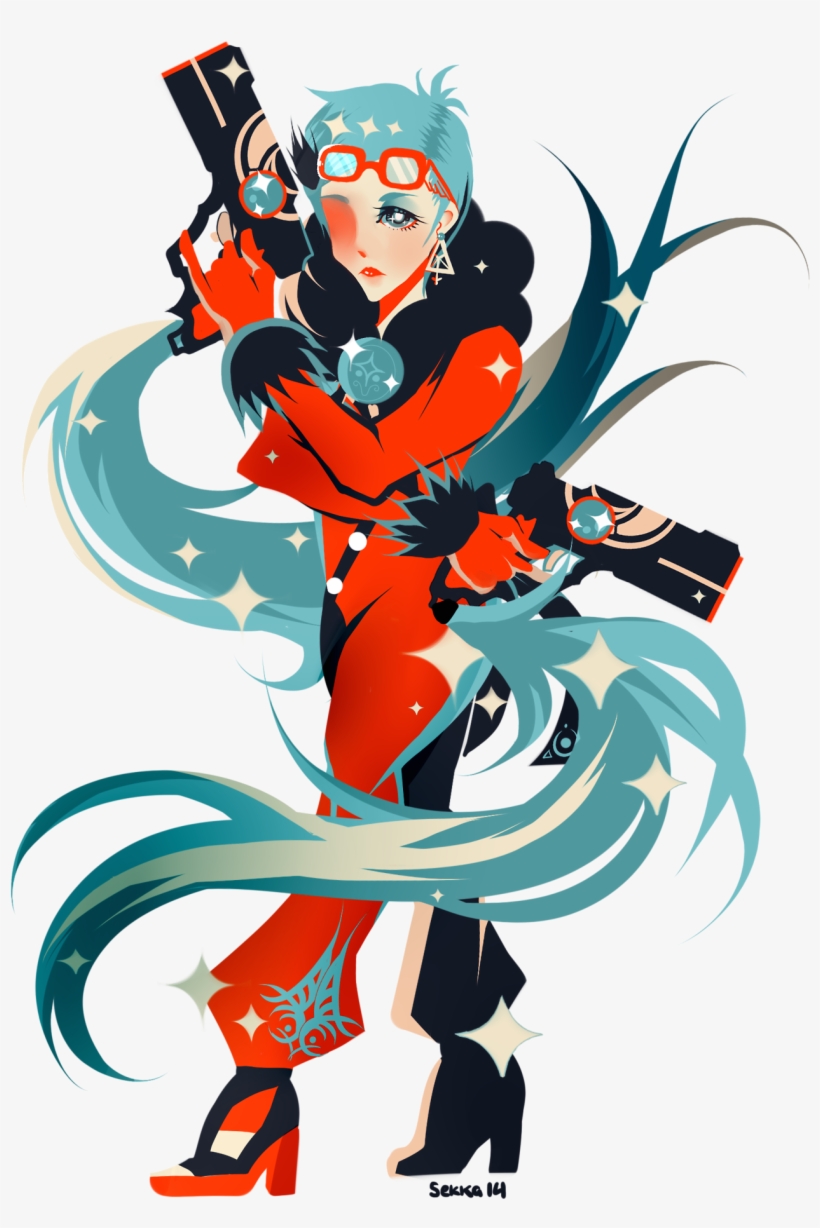 Bayonetta Fictional Character Cartoon Art - Illustration, transparent png download