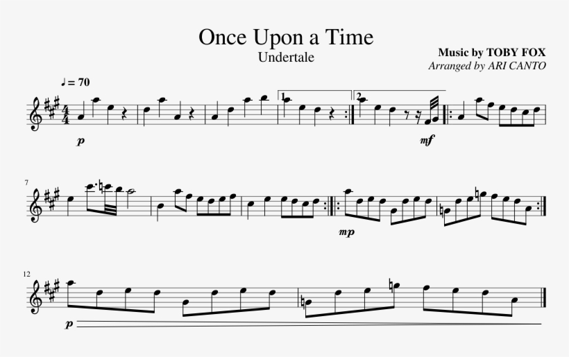 Once Upon A Time - Legend Of Zelda French Horn Sheet Music, transparent png download