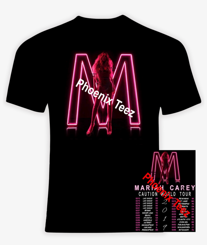 Mariah Carey 2019 Caution World Tour - Elton John Farewell Tour Shirts, transparent png download