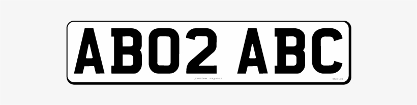 7 Digit Small Rectangle Jdm Front Bespoke Legal Number - Parallel, transparent png download