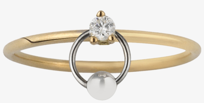 Small Two In One Ring - Engagement Ring, transparent png download