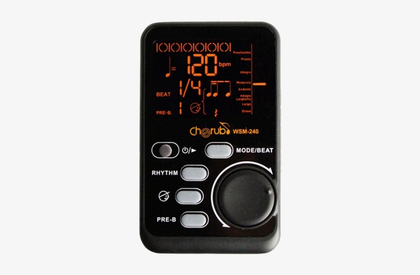 Cherub Wsm240 Digital Metronome - Led Display, transparent png download