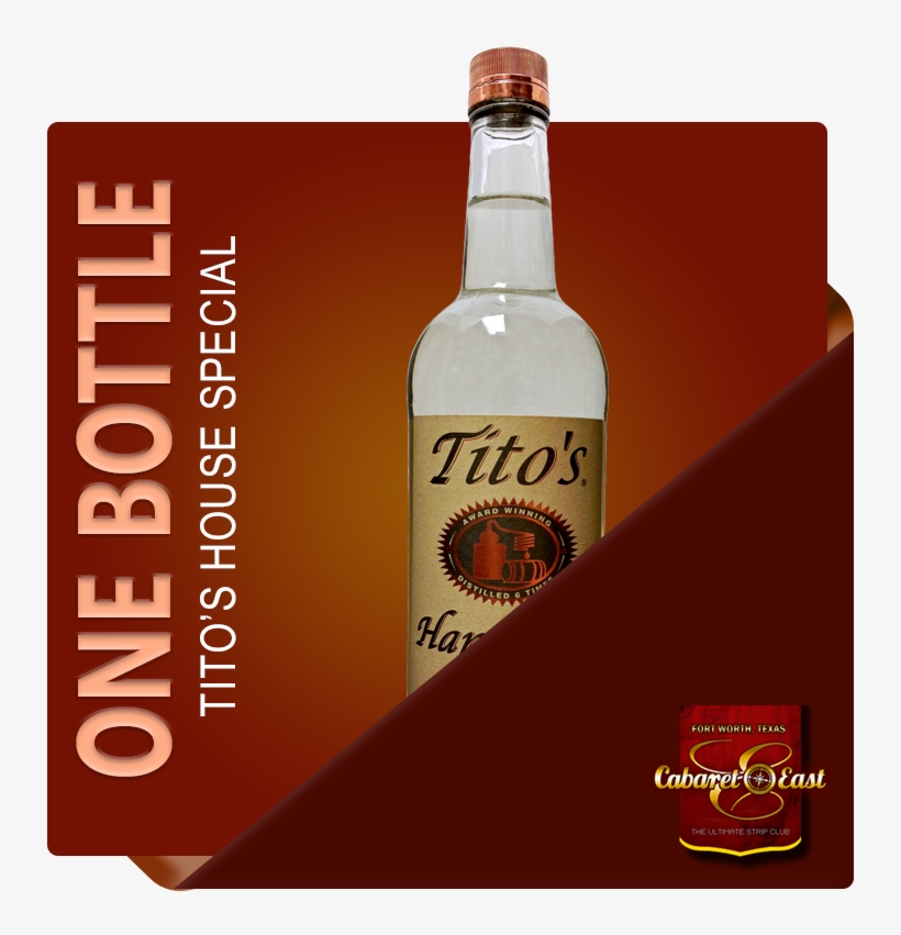 1 Bottle Of Tito's Vodka - Liqueur, transparent png download