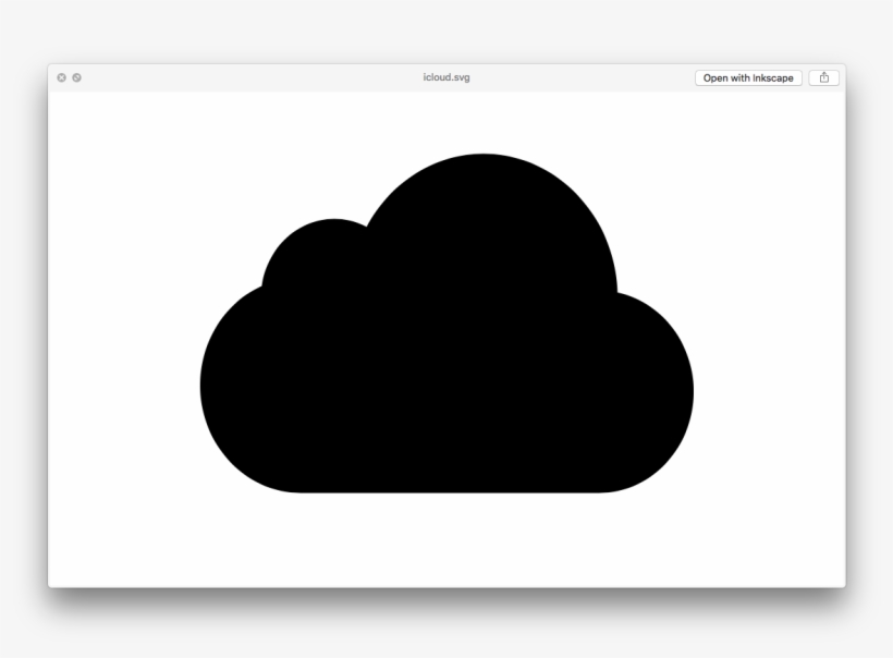 The Icloud Logo As Shown In A Preview Window On Os - Heart, transparent png download