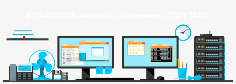 Sysadmins Keep An Eye On All Those Servers With Tidytabs - Computer Monitor, transparent png download