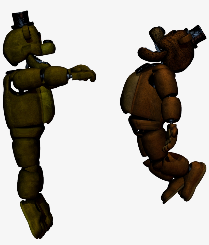 Here's An Image Of How I Pretend Golden Freddy To Attack, - Cartoon, transparent png download