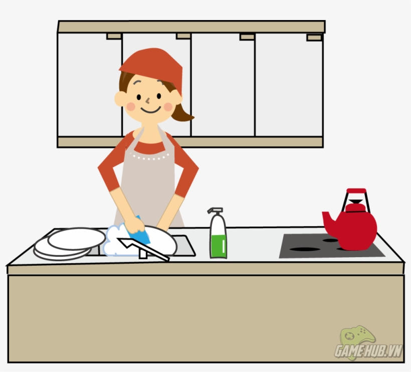 Chồng "dỗi" Vì Vợ Ham Chơi Game Mobile - 家 の 仕事, transparent png download