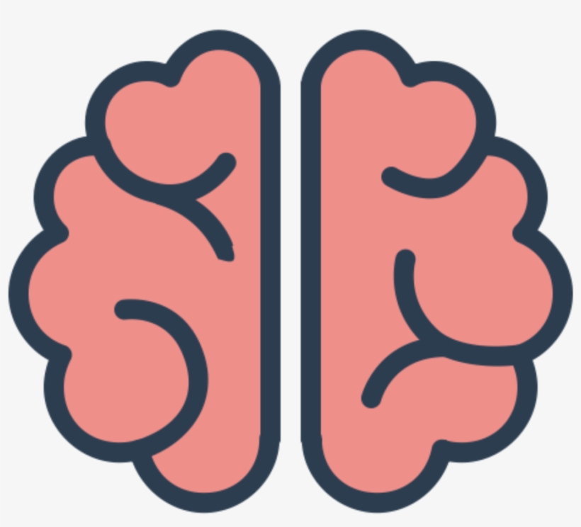 Brain Cerebro Animado Psicologia Neuropsicologia Neuro - Brain Flat Design Png, transparent png download