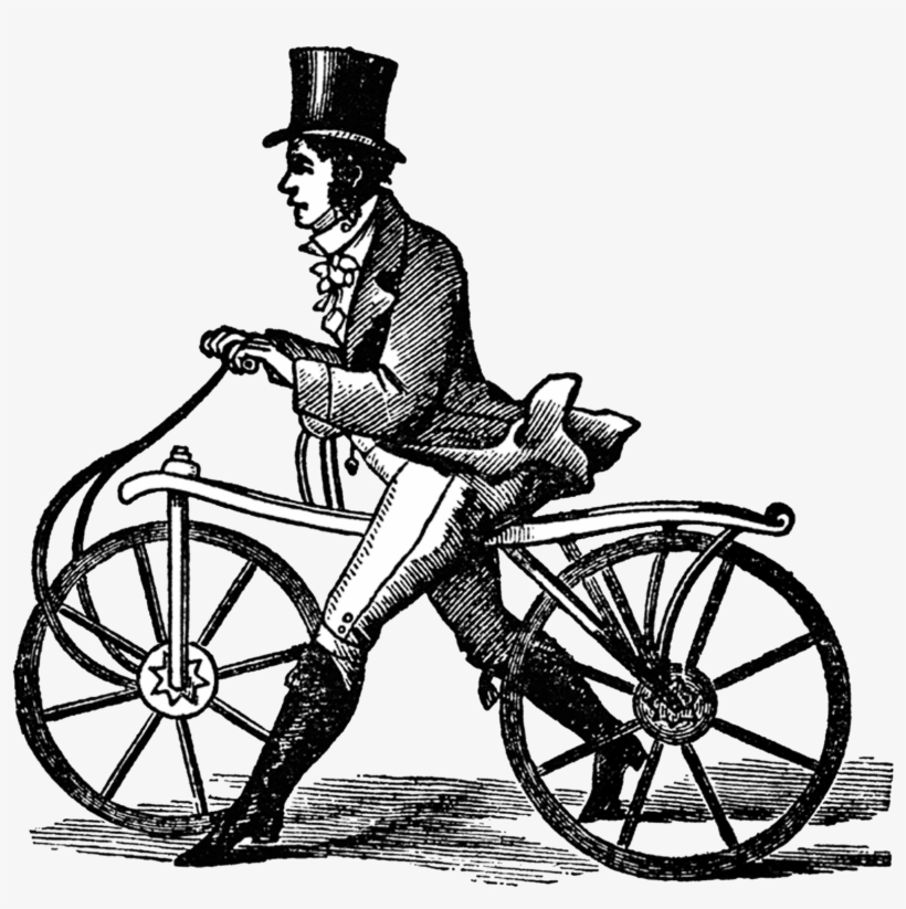 Vintage Very Old Bicycle - Dandy Horse, transparent png download