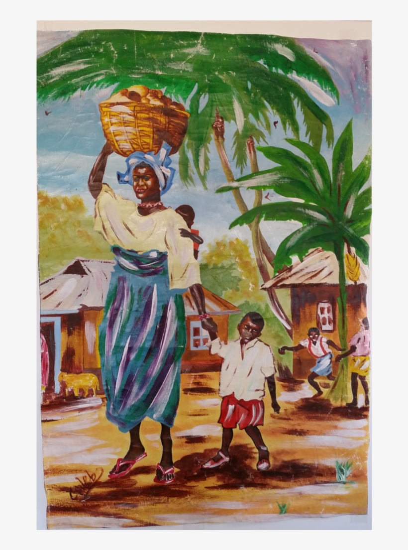 Typical African Woman's Painting - Painting, transparent png download