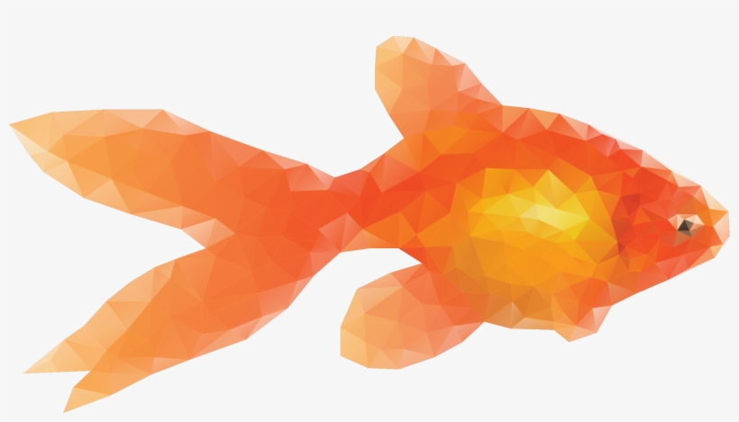 This Free Icons Png Design Of Low Poly Goldfish, transparent png download