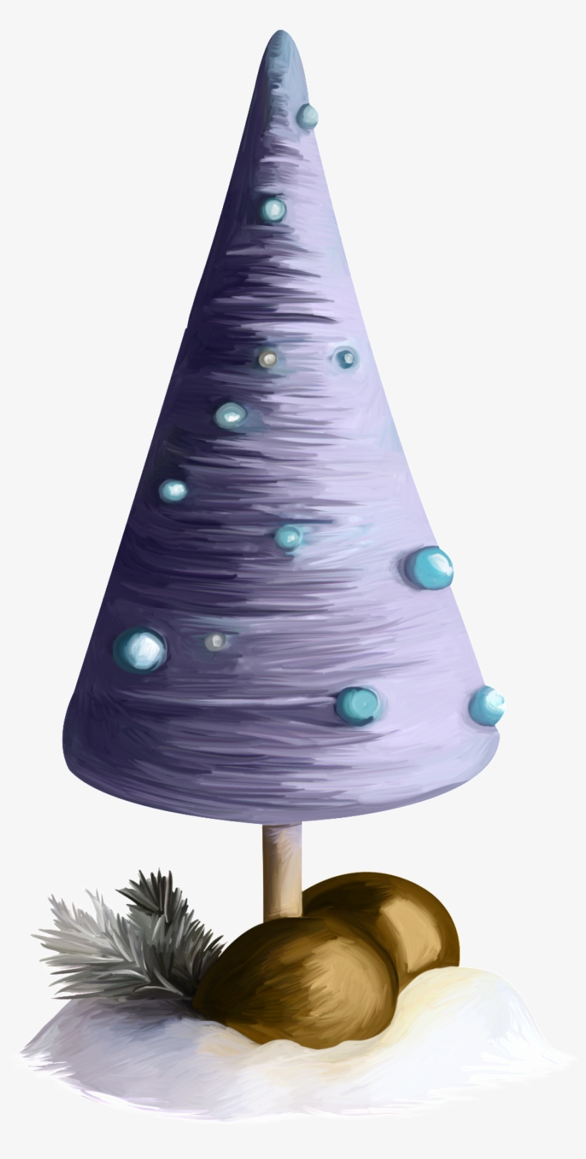 Hand Painted Face Cartoon Christmas Tree Png Transparent - Cartoon, transparent png download