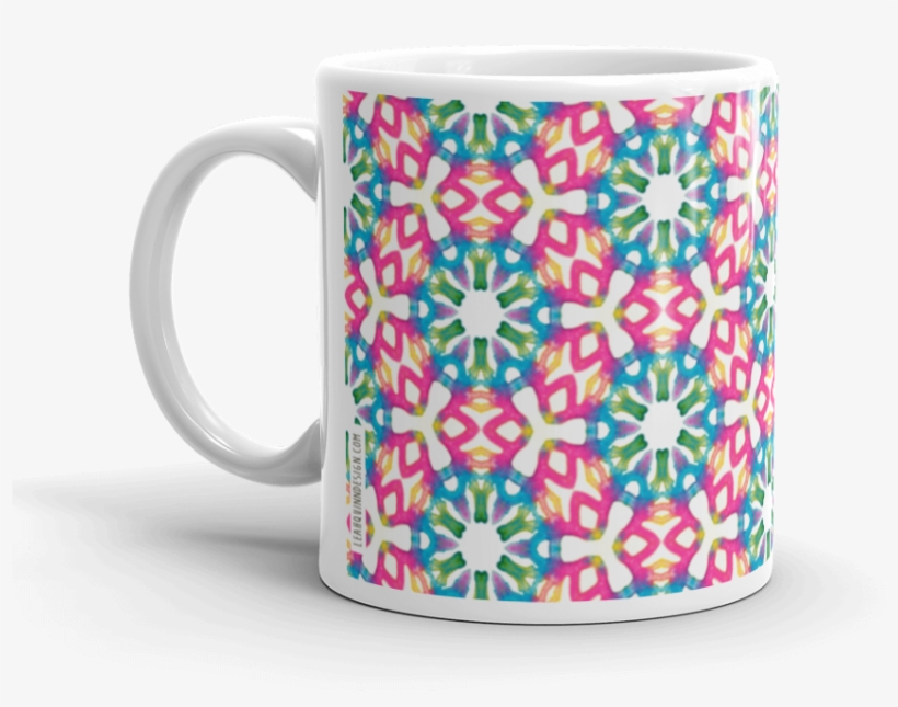 Hippy Watercolor Mug Made In The Usa By Leah Quinn - Mug, transparent png download