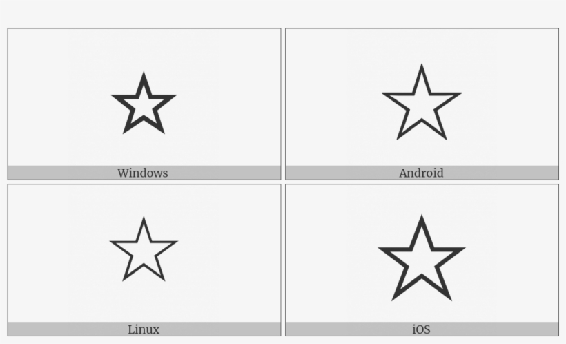 White Star Icon Png - Panama Flag Black And White, transparent png download