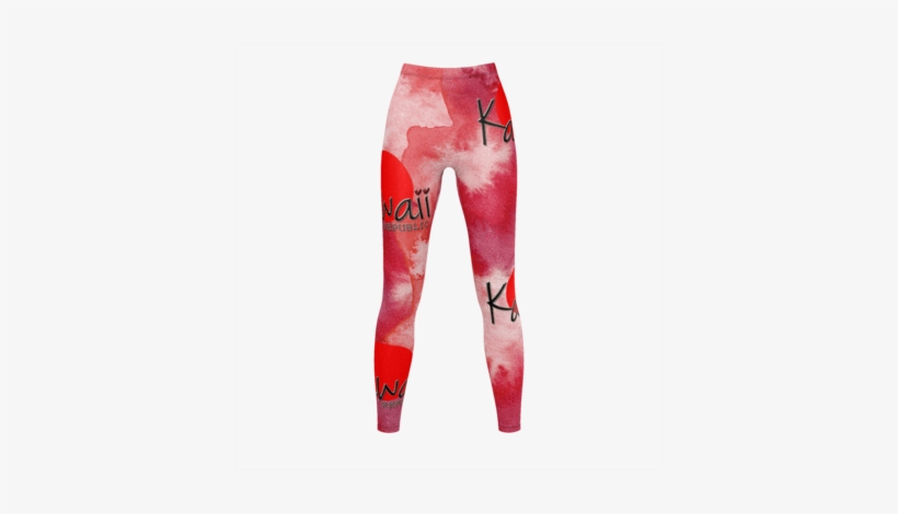 Kawaii Republic Logo Design Watercolor Texture Leggings - Leggings, transparent png download