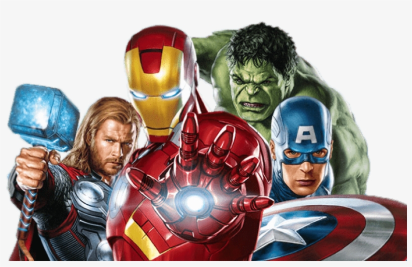 Avengers Group Close Up - Avengers Png, transparent png download