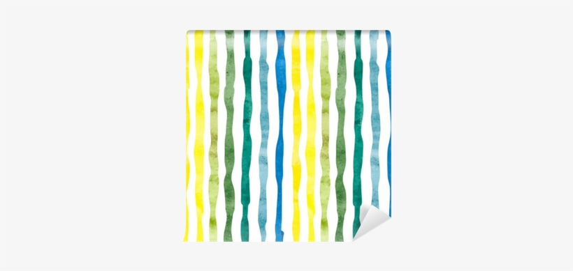 Watercolor Stripped Background - Electric Blue, transparent png download
