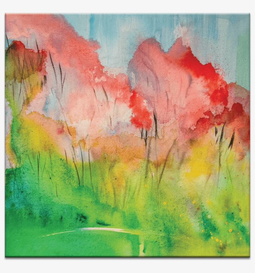Cherry Trees - Watercolor Paint, transparent png download