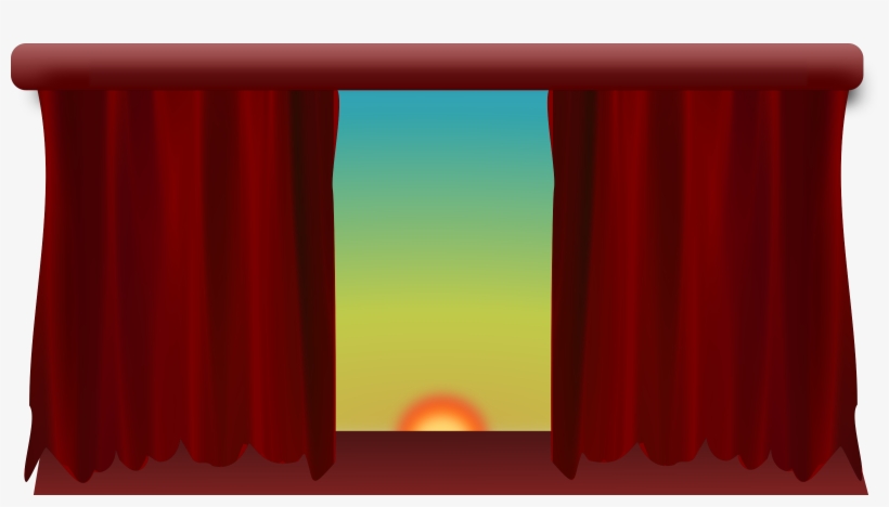 This Free Icons Png Design Of Stage With Filtered Drapes, transparent png download