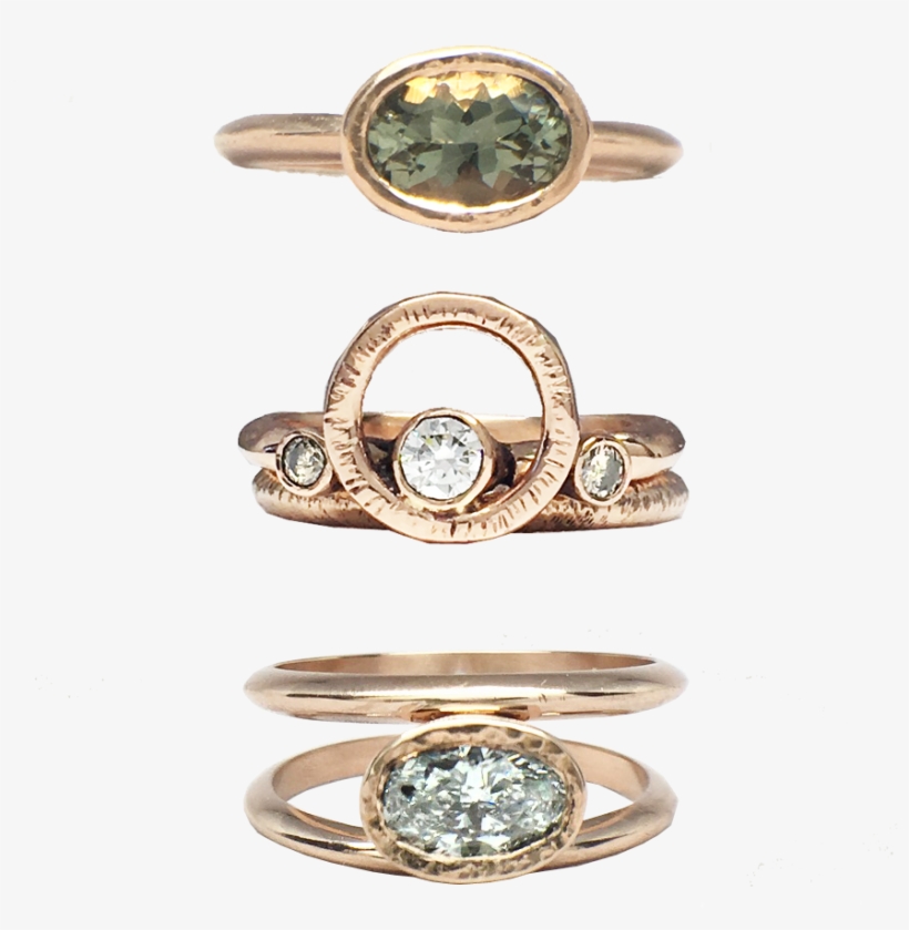 Oval Blue Oregon Sunstone Rose Gold Engagement Ring - Engagement Ring, transparent png download