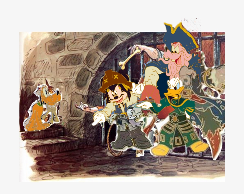 Watercolor And Ink Painting Inspired By Existing Pins - Pirates Of The Caribbean Ride Concept Art, transparent png download