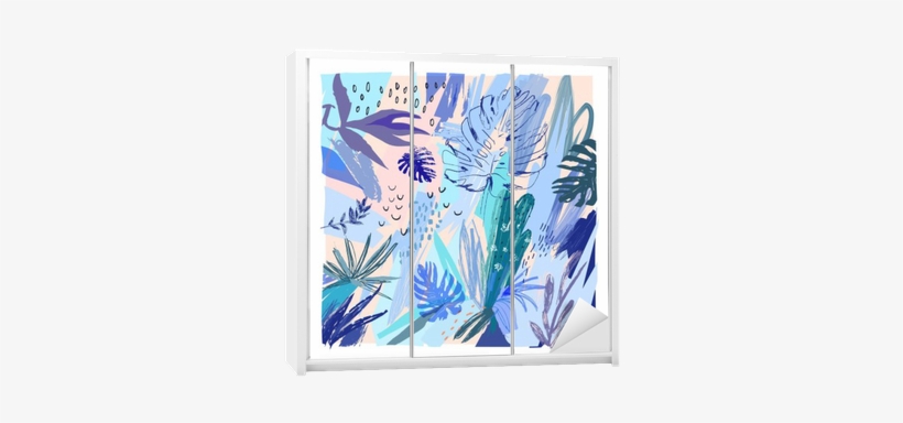 Creative Universal Floral Header In Tropical Style - Trends International Tropical 2018 12 Month Weekly, transparent png download