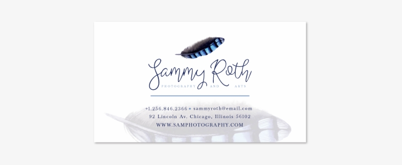 Blue Watercolor Feather - Calligraphy, transparent png download
