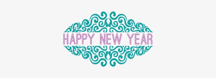 Happy New Year Ornate - Happy New Year Png Clipart, transparent png download