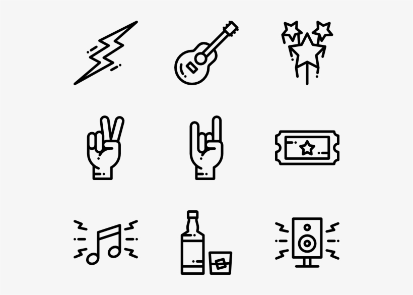 Rock N Roll - Hip Hop Icon, transparent png download