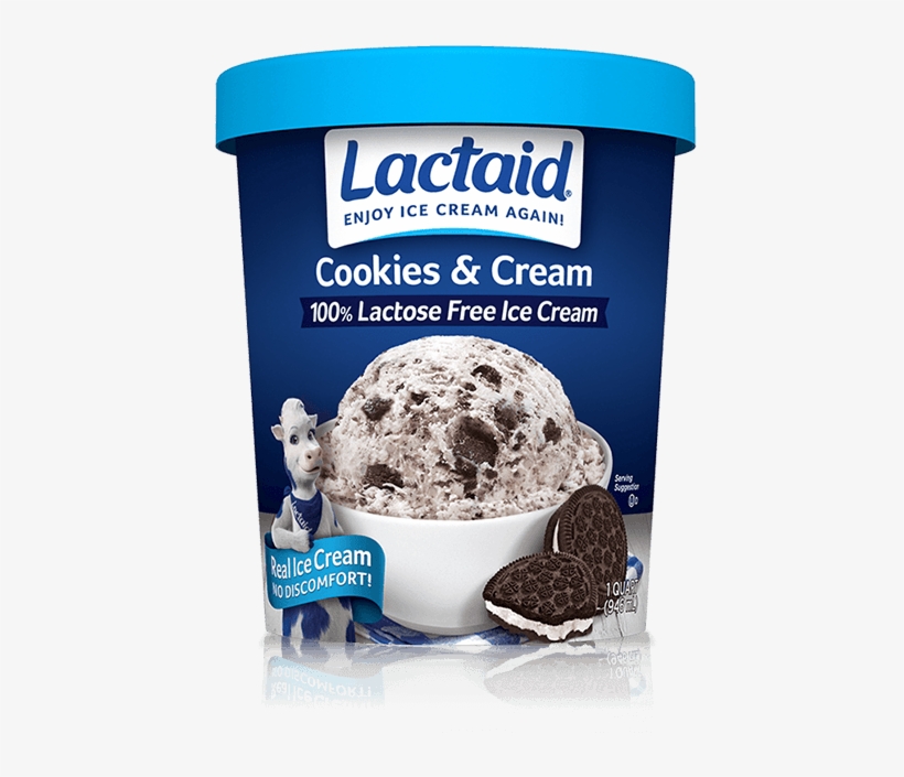 Lactaid® Cookies And Cream Ice Cream - Lactaid Ice Cream, transparent png download