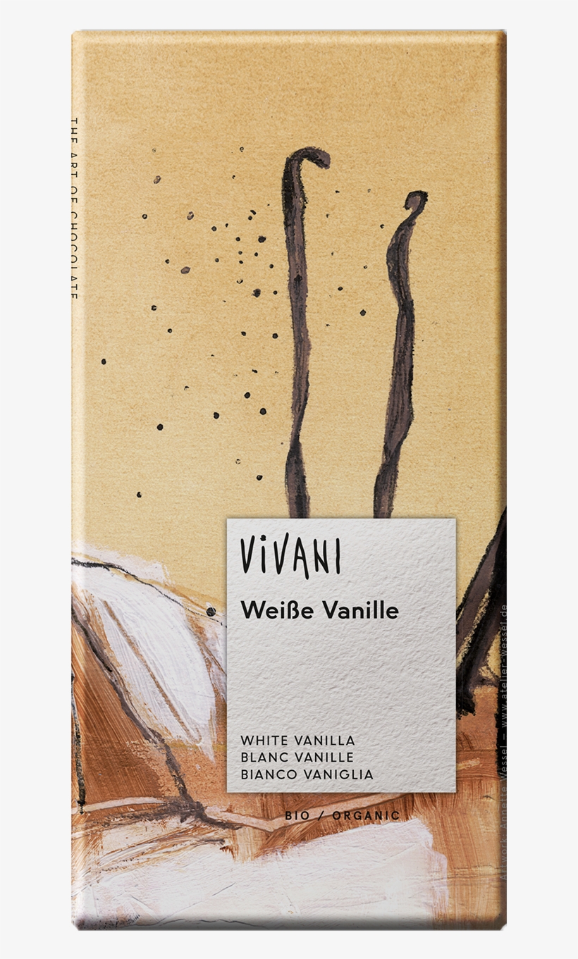 White Vanilla - Vivani White With Real Vanilla Choc 100g (1 X 100g), transparent png download