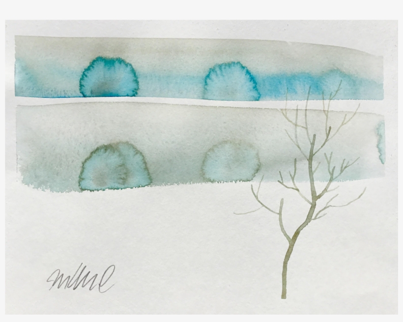 Winters Dust - Watercolor Painting, transparent png download