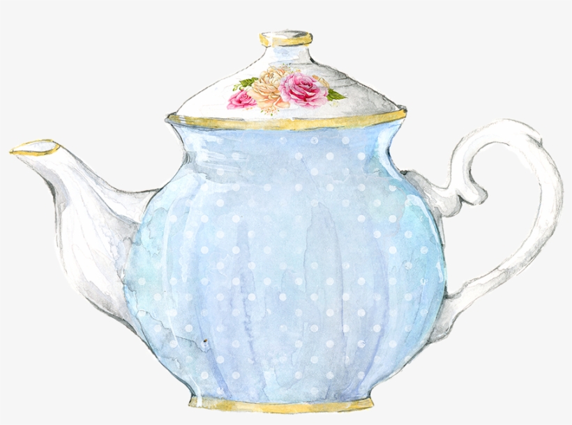 Watercolor Teapot Png - Teapot, transparent png download