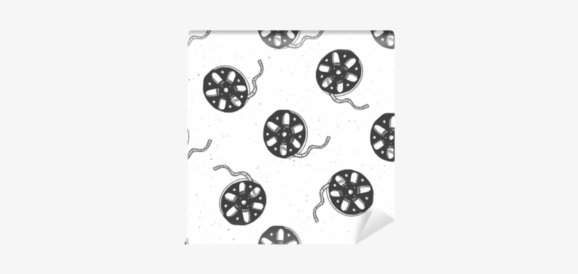 Cinema Tape And Film Reel Vintage Seamless Pattern, - Cinematography, transparent png download