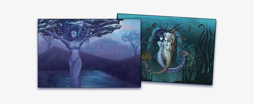 Choose Your Own Print - Anime-fantasie-meerjungfrau-postkarte Postkarte, transparent png download