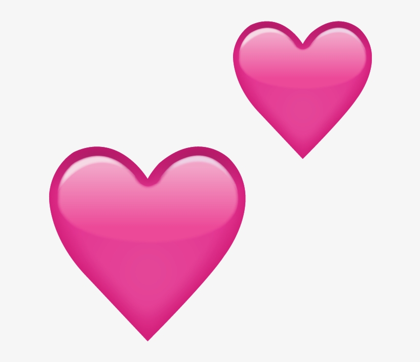 Download Two Pink Hearts Emoji Icon Emoji Island - Pink Heart Emoji Transparent, transparent png download