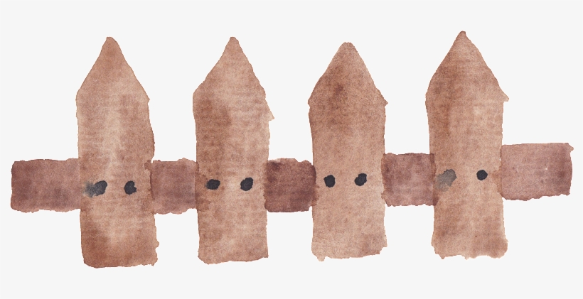Brown Fence Transparent Cartoon Decoration - 籬笆 卡通, transparent png download