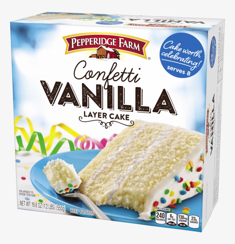 Pepperidge Farm Confetti Layer Birthday Cake - Pepperidge Farm Vanilla Cake, transparent png download