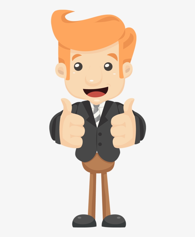 Businessman Hands Make Thumbs - Gesture, transparent png download