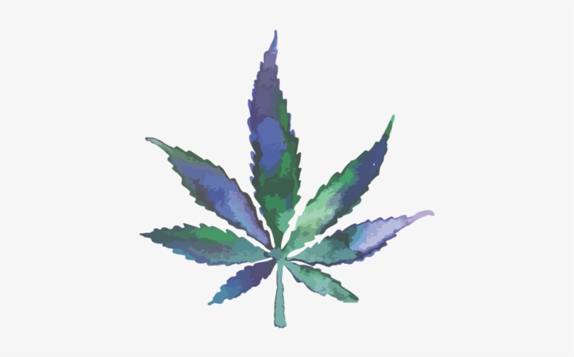 Party On Tours Watermark - Free Watercolor Marijuana, transparent png download